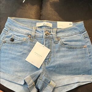 KanCan Women's Light Blue Denim Shorts